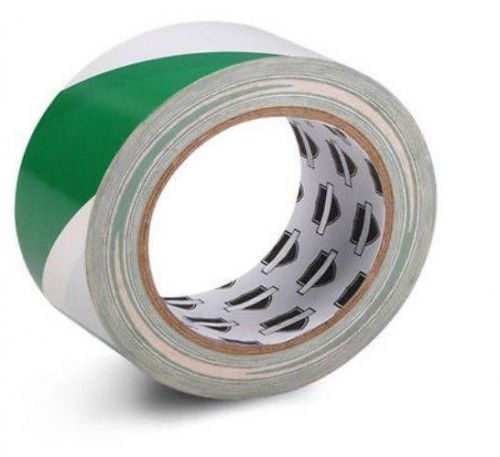 Aisle marking pvc safety tape 3 x 36 yds green / white ( 16 rolls) - overstock for sale