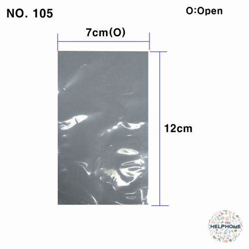 85 pcs transparent shrink film wrap heat seal packing 7cm(o) x 12cm no.105 for sale