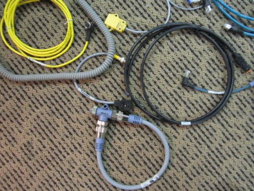 TURCK LOT OF CABLES WIRES WIRING U0953-81 U-08223 MANY MORE AUCTION NO RESERVE
