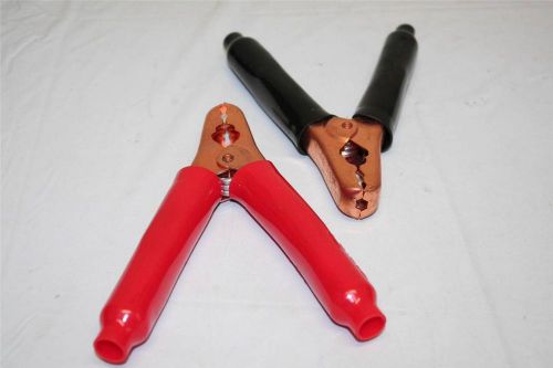 Mueller #41C (Lot of 2) Plier-Type Clips 1-Red, 1-Black MADE IN USA