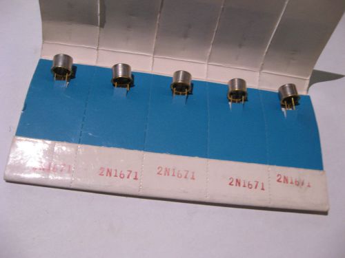 Qty 5 Texas Instruments TI 2N1671 UJT Transistors  - Vintage Individual Pack NOS