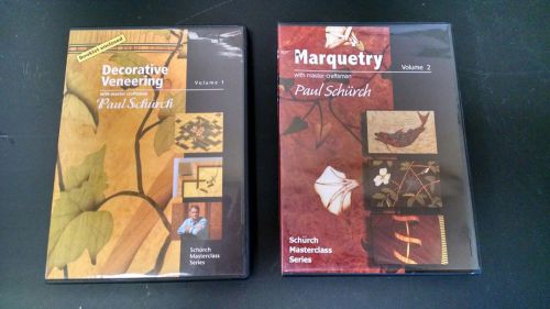 Paul Schurch Decorative Veneering &amp; Marquetry DVD with books