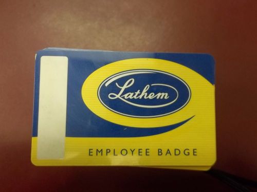 Lathem Pay Clock Bar Code Employee Badges (*99)