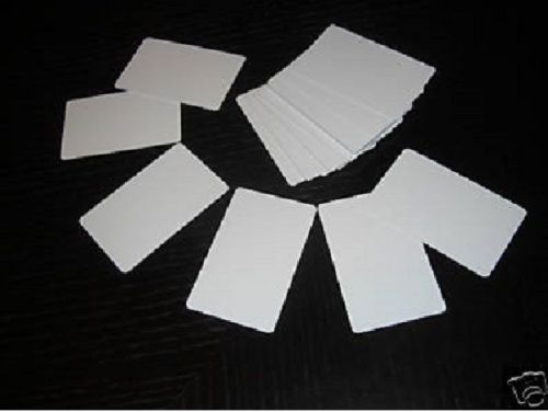 500 Blank PVC Plastic Photo ID White Credit Card 30Mil