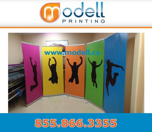 New retractable trade show banner stand roll up + free print for sale