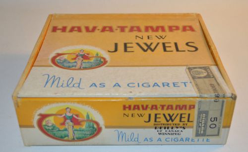 Vintage Hav-A-Tampa Jewels Cigar Box