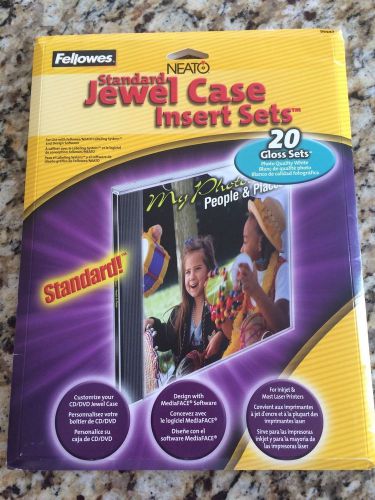 DVD CD Blueray Jewel Case Insert Set NEATO FELLOWES