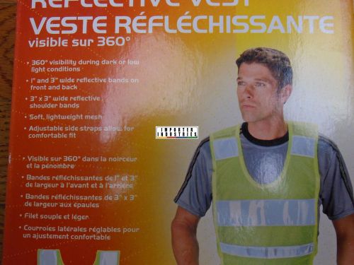 Dayglo Safety Vest Yellow Reflective Strips for Construction Traffic &amp; Warehouse