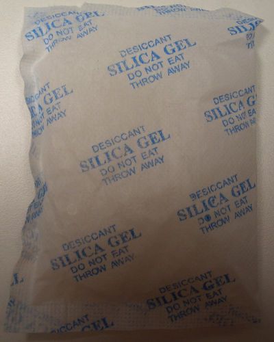 ONE100 g. BAG SILICA GEL DESICCANT MOISTURE ABSORBENT POUCHE NEW