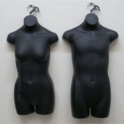 Teen boy &amp; girl dress mannequin forms - great for sizes 10-12 black for sale