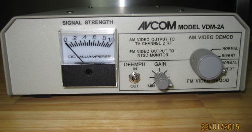TSCM AVCOM VDM-2A AM-FM VIDEO DEMODULATOR (10.7MHz IF INPUT)