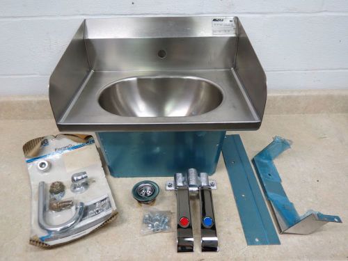 Eagle HSA-10-FK-LRS Stainless Sink W/ Knee or Foot Value &amp; Spout Base New* Nice!