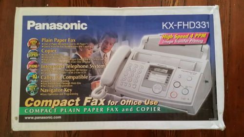 SEALED Panasonic KX-FHD331 Plain Paper Fax, Printer, Phone NIB Caller ID