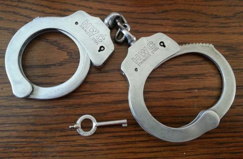 Hwc - stainless steel handcuffs - no key  &amp; imperial handcuffs - no key for sale