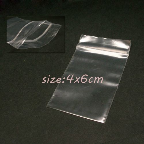 100 Ziplock Zip Reclosable Zipper Bags 1.5&#034; x 2.5&#034;_40 x 60mm Clear Poly Mini Bag