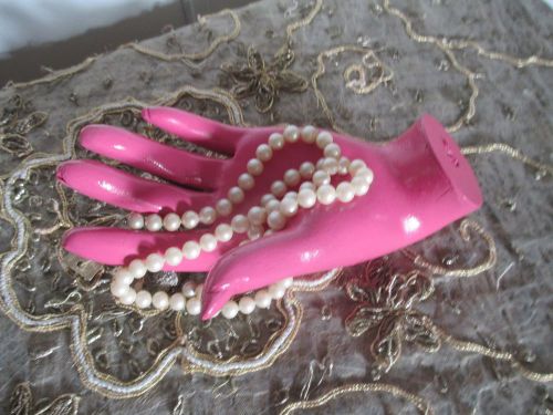Shabby Cottage Mannequin Hand Display Ring/Bracelet Jewelry Display Hot Pink