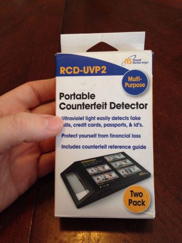 RCDUVP2 Portable Ultraviolet Counterfeit Detector 2 Units Per PackRoyal Sovereig