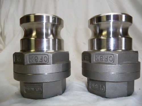 2  PT Coupling MAXI-DRY 1-1/2&#034; Dry-Disconnect Adapters MD-15A CF8M