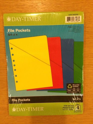 Day-timer desk size - slash file pockets set of 4 for sale