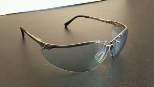 Pyramex V2 Metal Safety Glasses Infinity Clear Blue Lens SGM1860S Z87