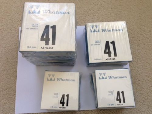 Free ship, Sealed 11boxes Whatman 41 Ashless Quant. Filter Paper 7 9 cm, 4 7 cm