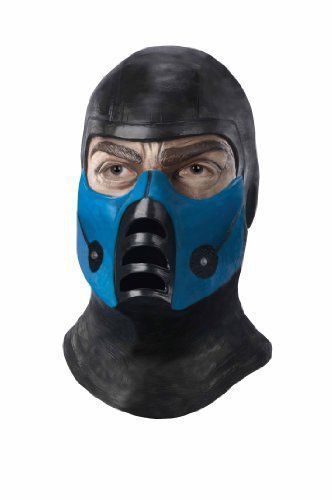 Mortal Kombat Deluxe Overhead Subzero Mask, Black, One Size