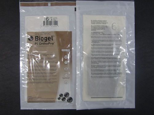 64ea 47665 Biogel PI OrthoPro Size 6 1/2 Molnlycke Healthcare Brown synthetic