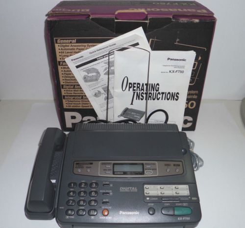 PANASONIC KX-F750 FAX Machine Telephone &amp; Digital Answering System  WORKS