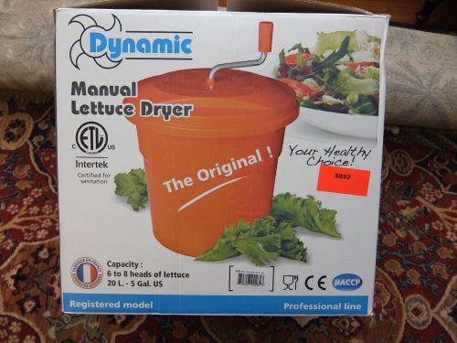 Dynamic - sd92 - 5 gallon manual salad spinner for sale