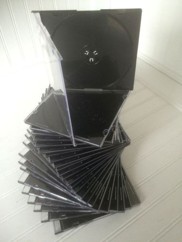 25 NEW SINGLE DISK CD / DVD EMPTY CASES CLEAR FRONT