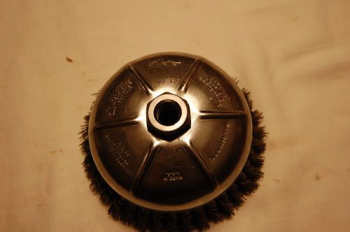 Weiler 6&#034; Knotted Wire Cup Brush 6,600 RPM&#039;s USA