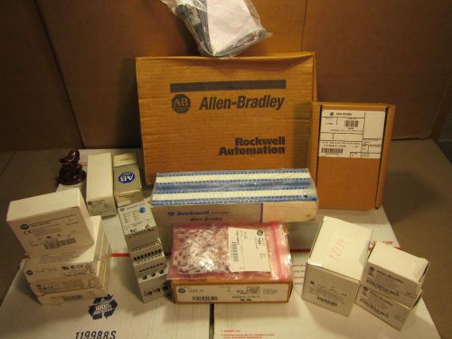 ALLEN BRADLEY ROCKWELL AUTOMATION LOT - 8 POUNDS OF MIXED ELECTRICAL SURPLUS