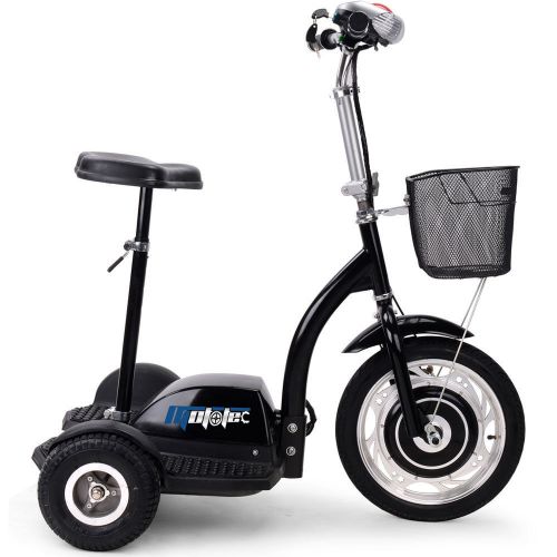 Stand and Ride Electric Trike Scooter Carry Basket LED Light 300 lbs FAST 15 mph
