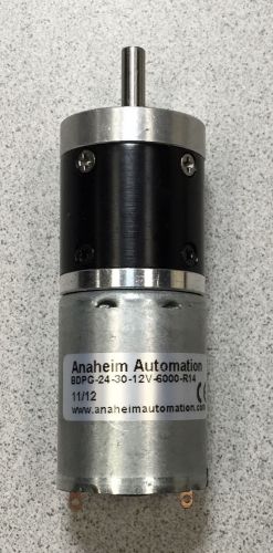 Anaheim Automation BDPG-24-30-12V-6000-R14 Brushless DC Planetary Gearmotor