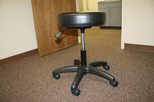 Doctor/Dentist Exam Stool Black Adjustable Height Great Condition!