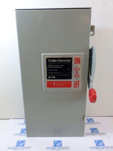 1 new surplus cutler hammer 100 amp 600 v fusible 3r disconnect dh363nrk for sale