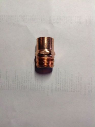 (25) 3/4&#034; C x 3/4&#034; Male NPT Threaded Copper Adapters