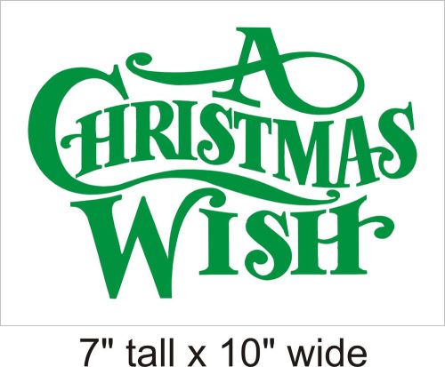 A Christmas Wish Wall Art Decal Vinyl Sticker Mural Decor - FA 328