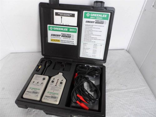 Greenlee 2011/00521 Power Finder Circuit Seeker Set W/Case, Instructions &amp; More