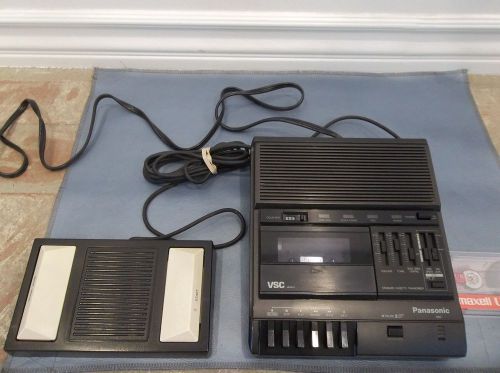 PANASONIC RR-830 DESKTOP TRANSCRIBER CASSETTE RECORDER W/ FOOT PEDAL RP-2692 EUC