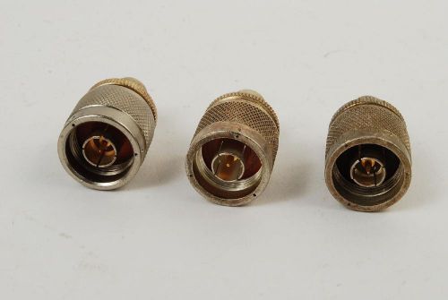 Lot of 3 M55339/20-00201 BNC Female to N Male Connector