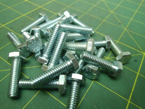 1/4-20 x 1 hex cap screws / bolts zinc grade 5 (qty 25) #55921 for sale