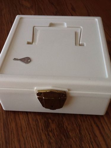 Vintage ballonoff porta file heavy duty plastic personal file box, with key for sale