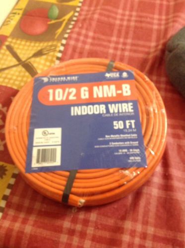 50-ft 10-2 Indoor Conductor Copper Non-Metallic Wire Cable By-the-Roll Orange