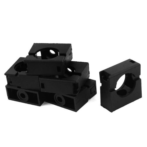 6pcs Black Fixed Mount Pipe Clip Bracket Clamp for 21.2mm Dia Corrugated Conduit