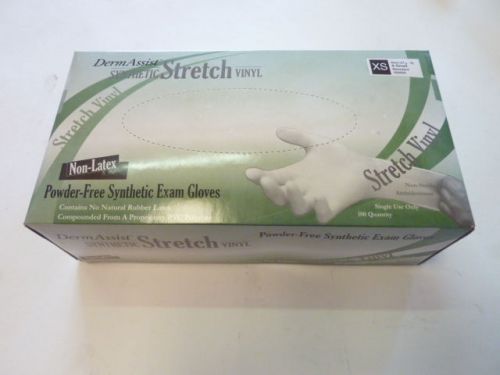 Derm Assist powder free synthetic exam gloves size XS 1800 gloves new