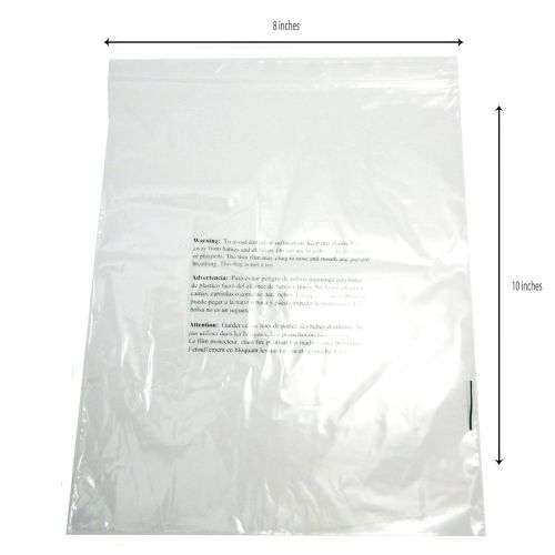 Lip &amp; tape self-stick poly bags suffocation warning 8 x 10, 2ml - 1000 pack for sale