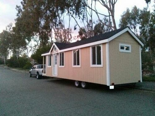 9 x 30 tiny house mobile cottage trailer  finished w/ kitchen &amp; bathroom for sale