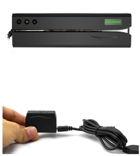 MSR605 Magnetic Stripe Writer Encoder Collector Credit Card Reader + Mini Dx3