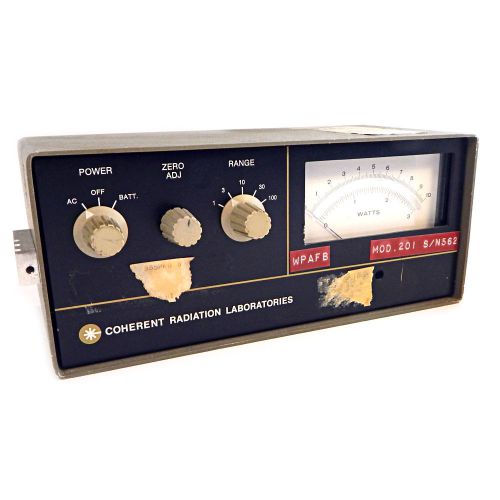 Coherent radiation power meter watts panel model 210 for sale